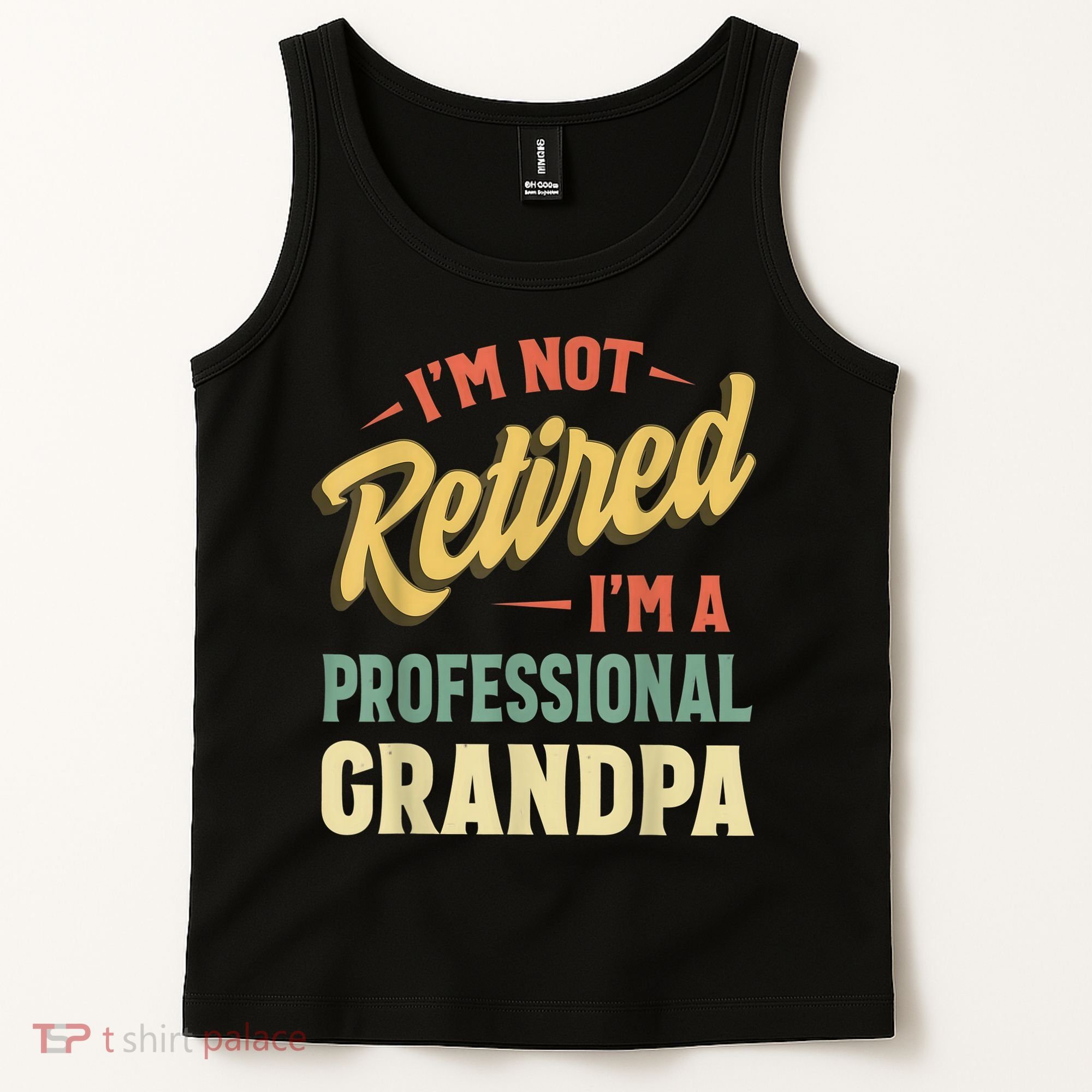 Grandpa Shirts For  Funny Fathers Day Retired Grandpa Tank Top