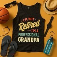 Grandpa Shirts For  Funny Fathers Day Retired Grandpa Tank Top thumb 4