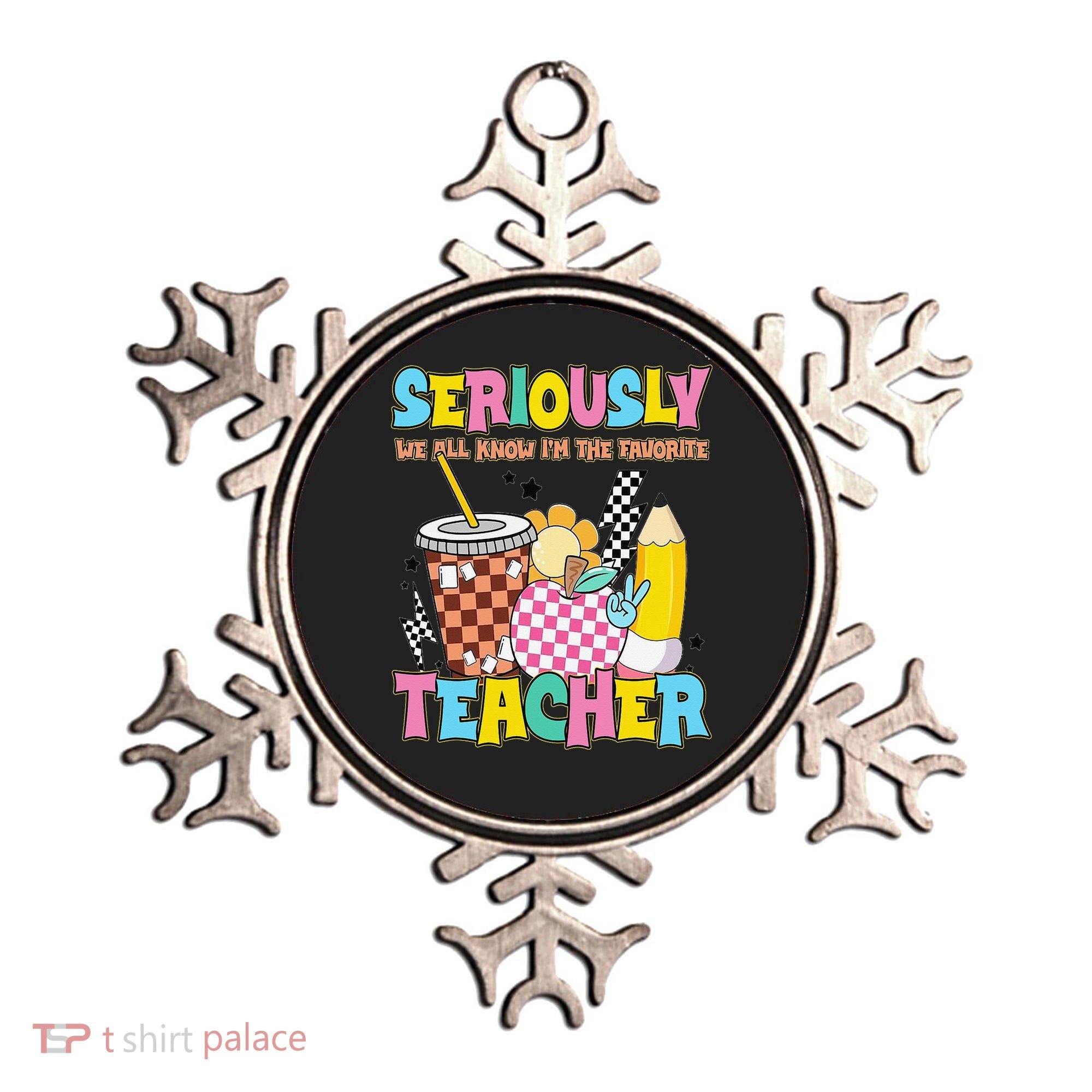 Groovy School Funny For Teacher Seriously We All Know Ornament