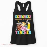 Groovy School Funny For Teacher Seriously We All Know Women's Tank Top thumb 0