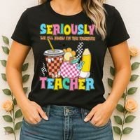 Groovy School Funny For Teacher Seriously We All Know Women's T-Shirt thumb 2