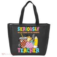 Groovy School Funny For Teacher Seriously We All Know Tote Bag thumb 0