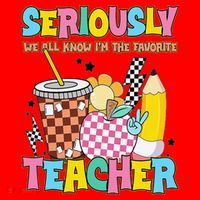 Groovy School Funny For Teacher Seriously We All Know Santa Hat thumb 1