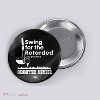 Golf Swing For The Retarded June 6th 1982 Committee Member Button thumb 0