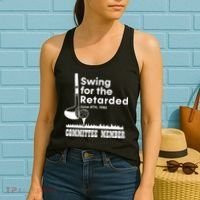 Golf Swing For The Retarded June 6th 1982 Committee Member Women's Tank Top thumb 2