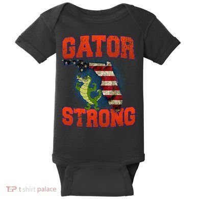Gator Strong Florida S.T.A.T.E Gator Baby Bodysuit