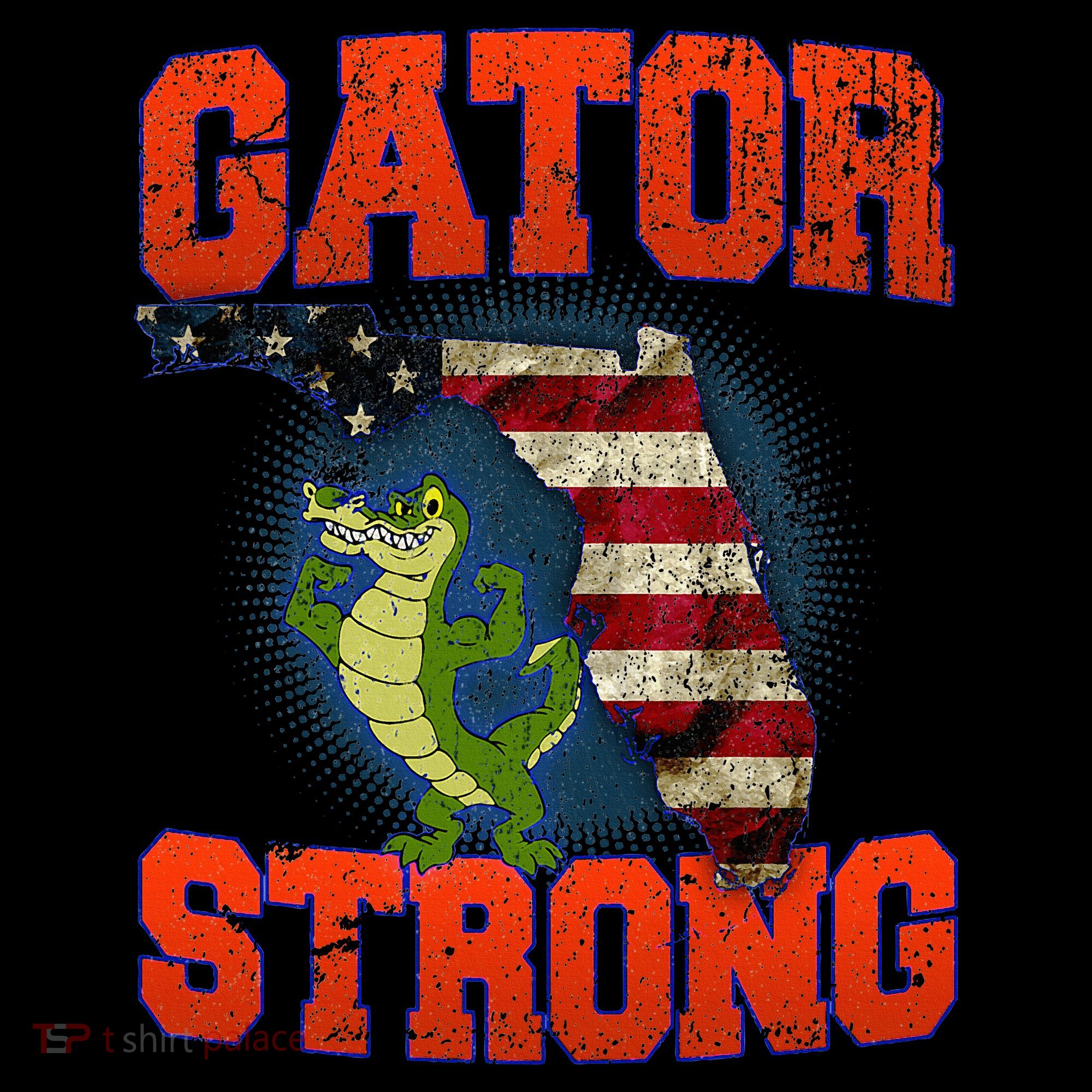 Gator Strong Florida S.T.A.T.E Gator Toddler Hoodie