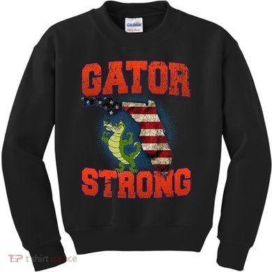 Gator Strong Florida S.T.A.T.E Gator Kids Sweatshirt