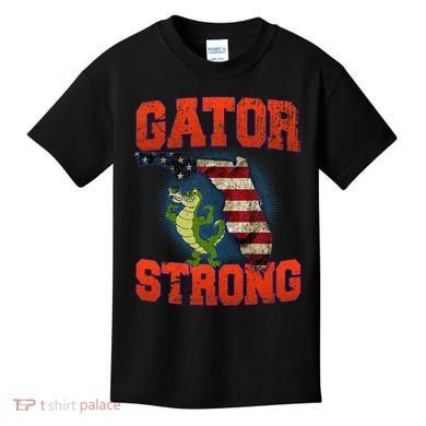 Gator Strong Florida S.T.A.T.E Gator Kids T-Shirt