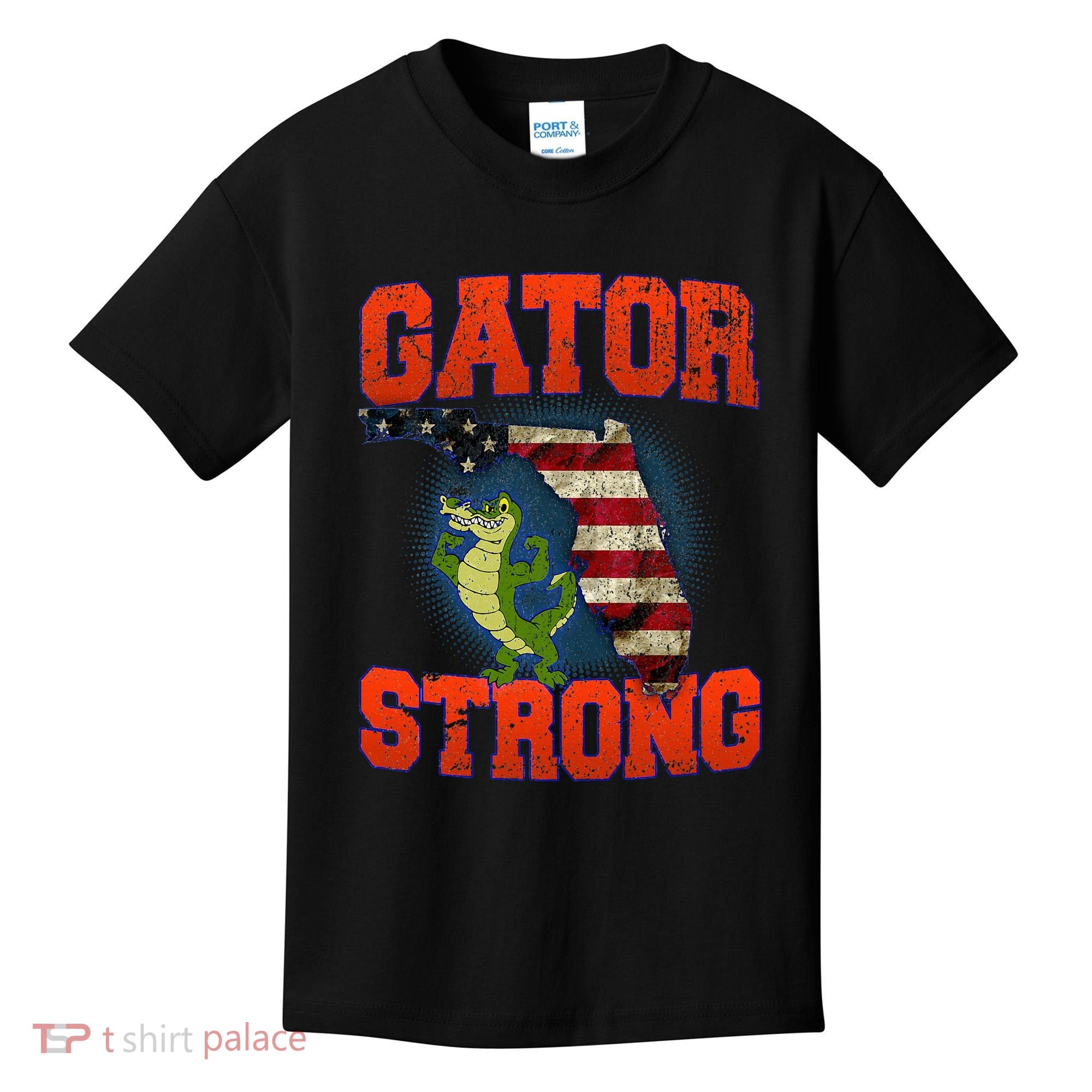 Gator Strong Florida S.T.A.T.E Gator Kids T-Shirt