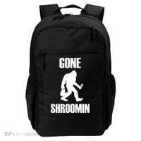 Gone Shroomin Funny Sasquatch Morel Mushroom Hunter Foraging Gift Backpack thumb 0