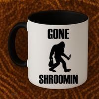 Gone Shroomin Funny Sasquatch Morel Mushroom Hunter Foraging Gift Coffee Mug thumb 2