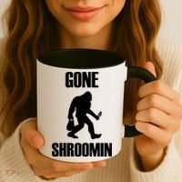 Gone Shroomin Funny Sasquatch Morel Mushroom Hunter Foraging Gift Coffee Mug thumb 3