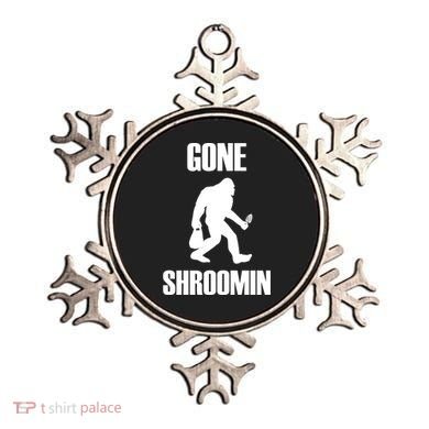 Gone Shroomin Funny Sasquatch Morel Mushroom Hunter Foraging Gift Ornament