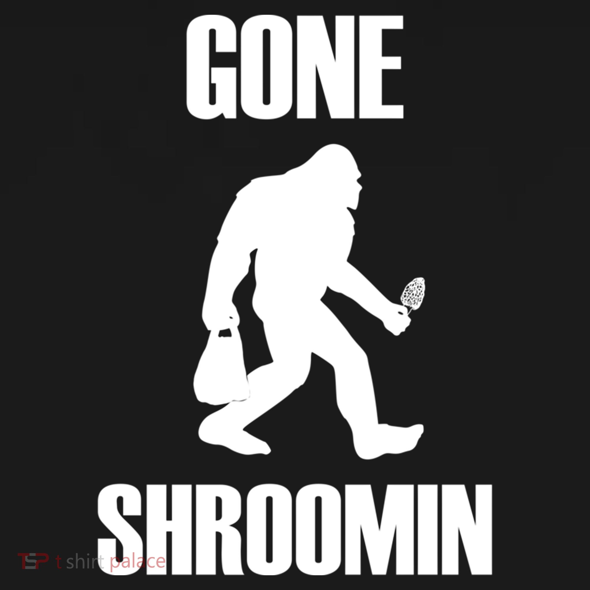 Gone Shroomin Funny Sasquatch Morel Mushroom Hunter Foraging Gift Ornament