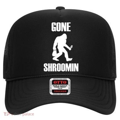 Gone Shroomin Funny Sasquatch Morel Mushroom Hunter Foraging Gift Hat