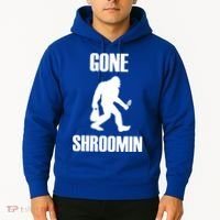 Gone Shroomin Funny Sasquatch Morel Mushroom Hunter Foraging Gift Hoodie thumb 2