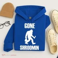 Gone Shroomin Funny Sasquatch Morel Mushroom Hunter Foraging Gift Hoodie thumb 4