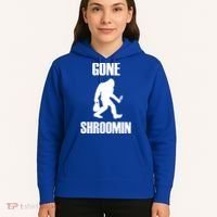 Gone Shroomin Funny Sasquatch Morel Mushroom Hunter Foraging Gift Hoodie thumb 5