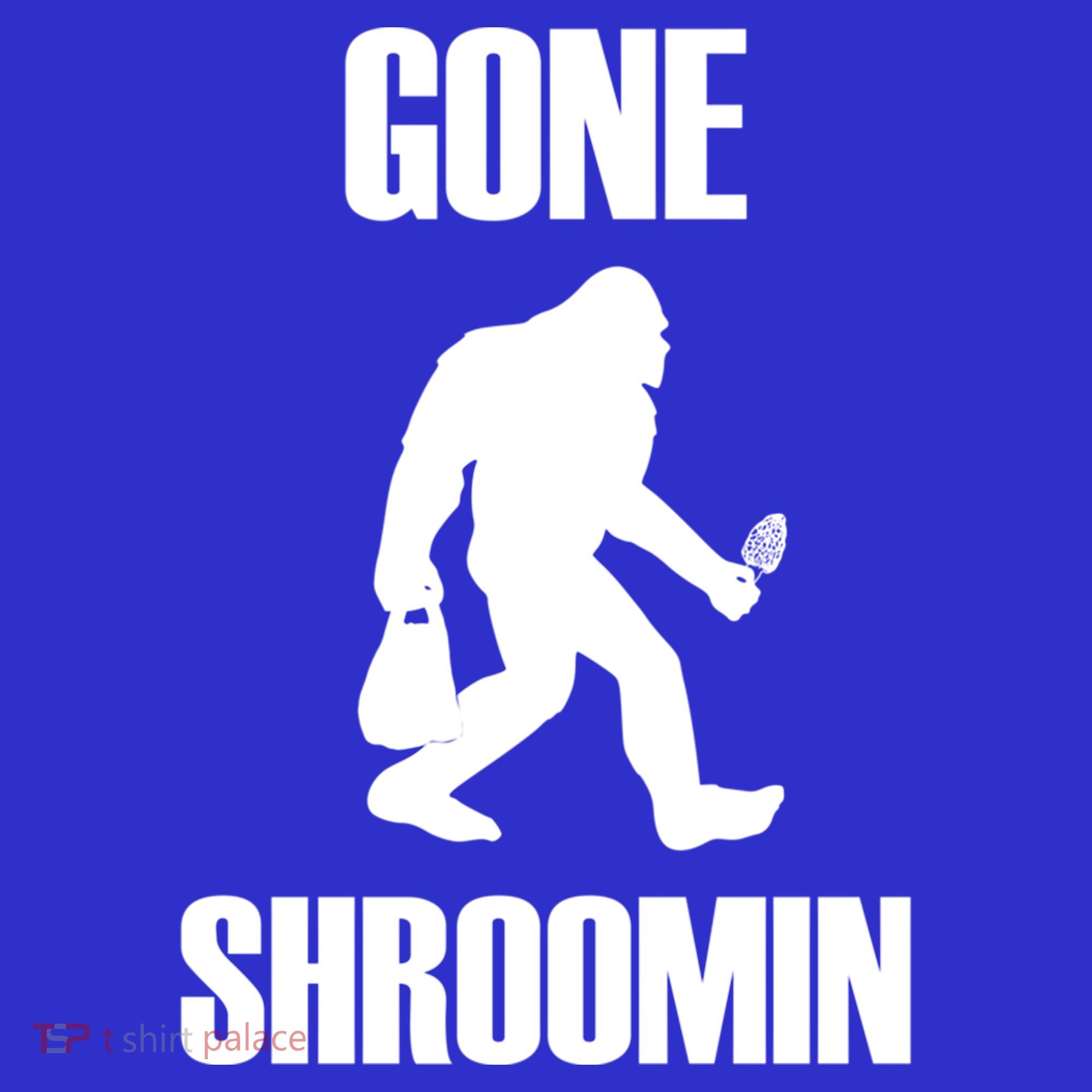 Gone Shroomin Funny Sasquatch Morel Mushroom Hunter Foraging Gift Apron