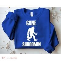 Gone Shroomin Funny Sasquatch Morel Mushroom Hunter Foraging Gift Sweatshirt thumb 2