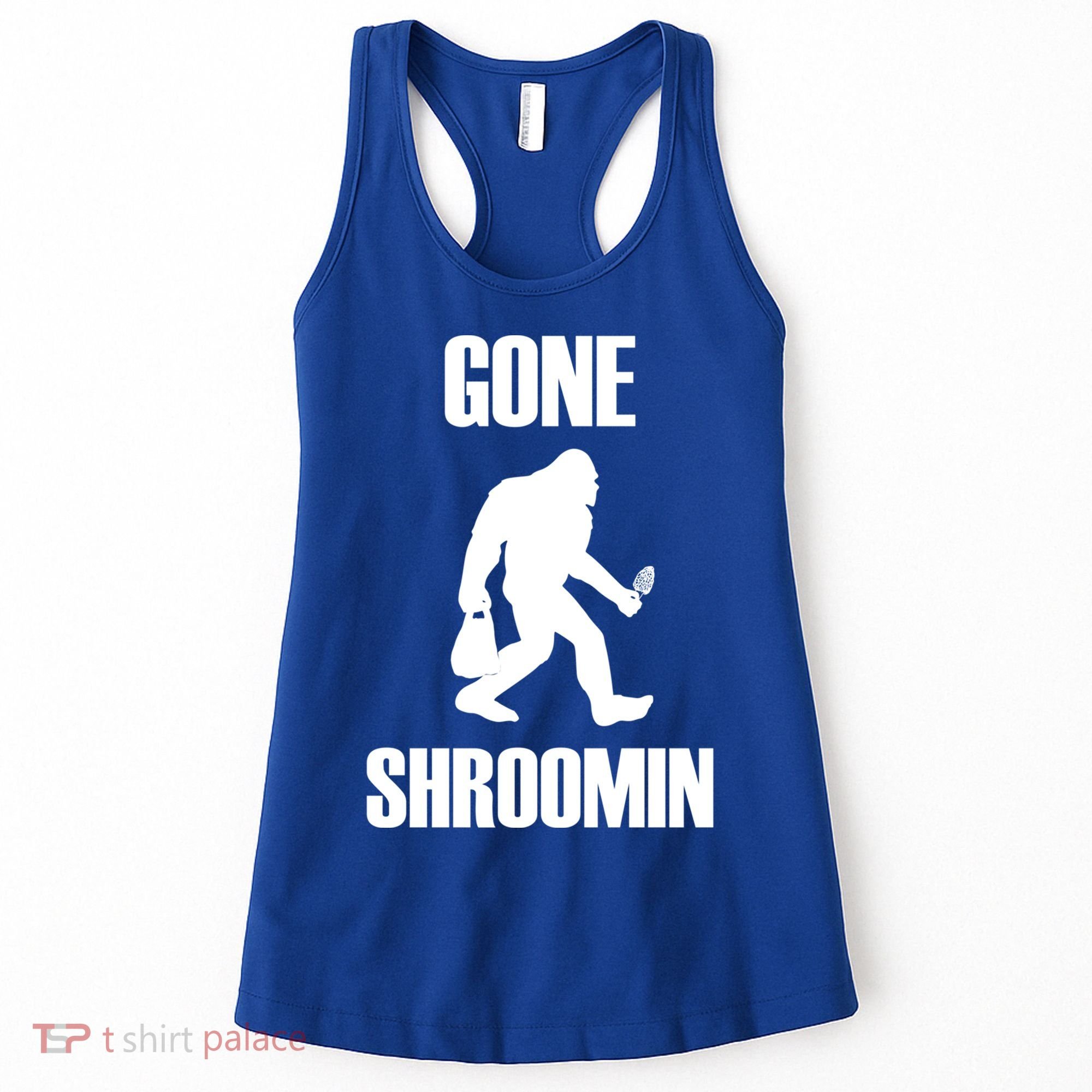 Gone Shroomin Funny Sasquatch Morel Mushroom Hunter Foraging Gift Women's Tank Top