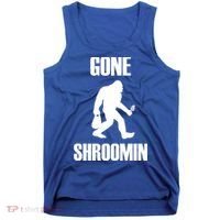 Gone Shroomin Funny Sasquatch Morel Mushroom Hunter Foraging Gift Tank Top thumb 0