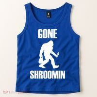 Gone Shroomin Funny Sasquatch Morel Mushroom Hunter Foraging Gift Tank Top thumb 2