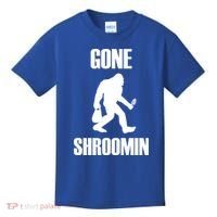Gone Shroomin Funny Sasquatch Morel Mushroom Hunter Foraging Gift Kids T-Shirt thumb 0