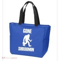 Gone Shroomin Funny Sasquatch Morel Mushroom Hunter Foraging Gift Tote Bag thumb 3