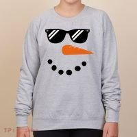 Gangster Snowman Face Women's Sweatshirt thumb 0