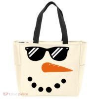 Gangster Snowman Face Tote Bag thumb 0