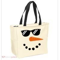 Gangster Snowman Face Tote Bag thumb 2