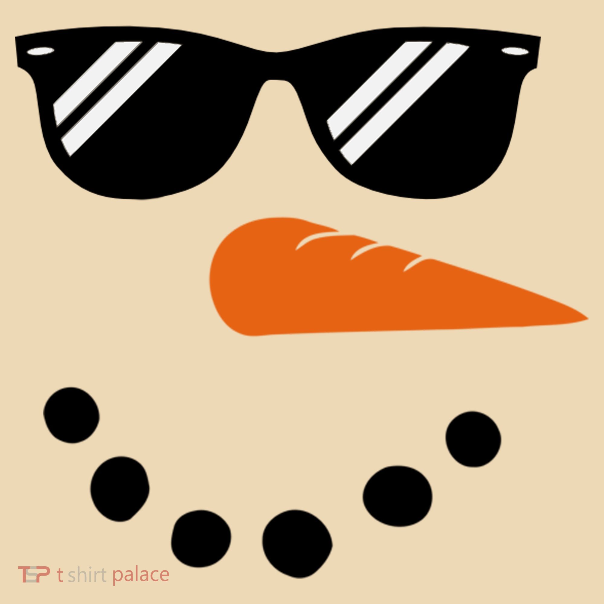 Gangster Snowman Face Tote Bag