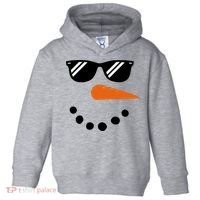 Gangster Snowman Face Toddler Hoodie thumb 0