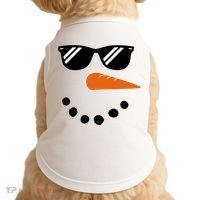 Gangster Snowman Face Doggie Tank thumb 0