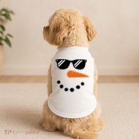 Gangster Snowman Face Doggie Tank thumb 2