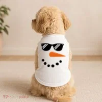 Gangster Snowman Face Doggie Tank thumb 2