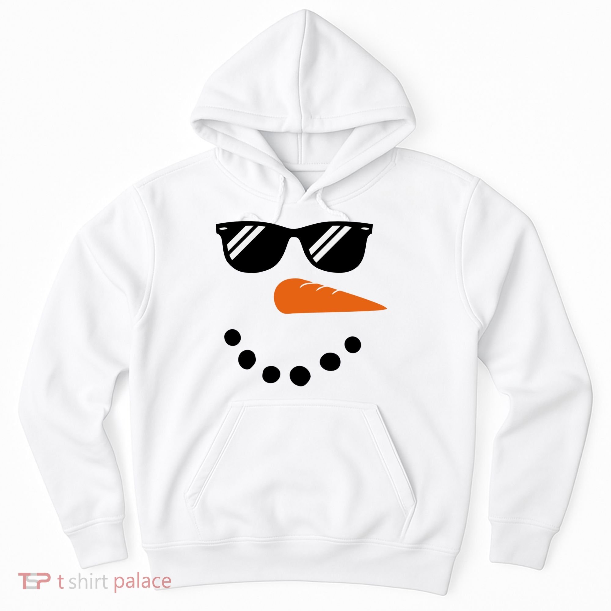 Gangster Snowman Face Hoodie