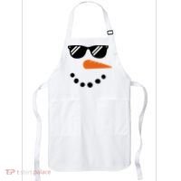 Gangster Snowman Face Apron thumb 0