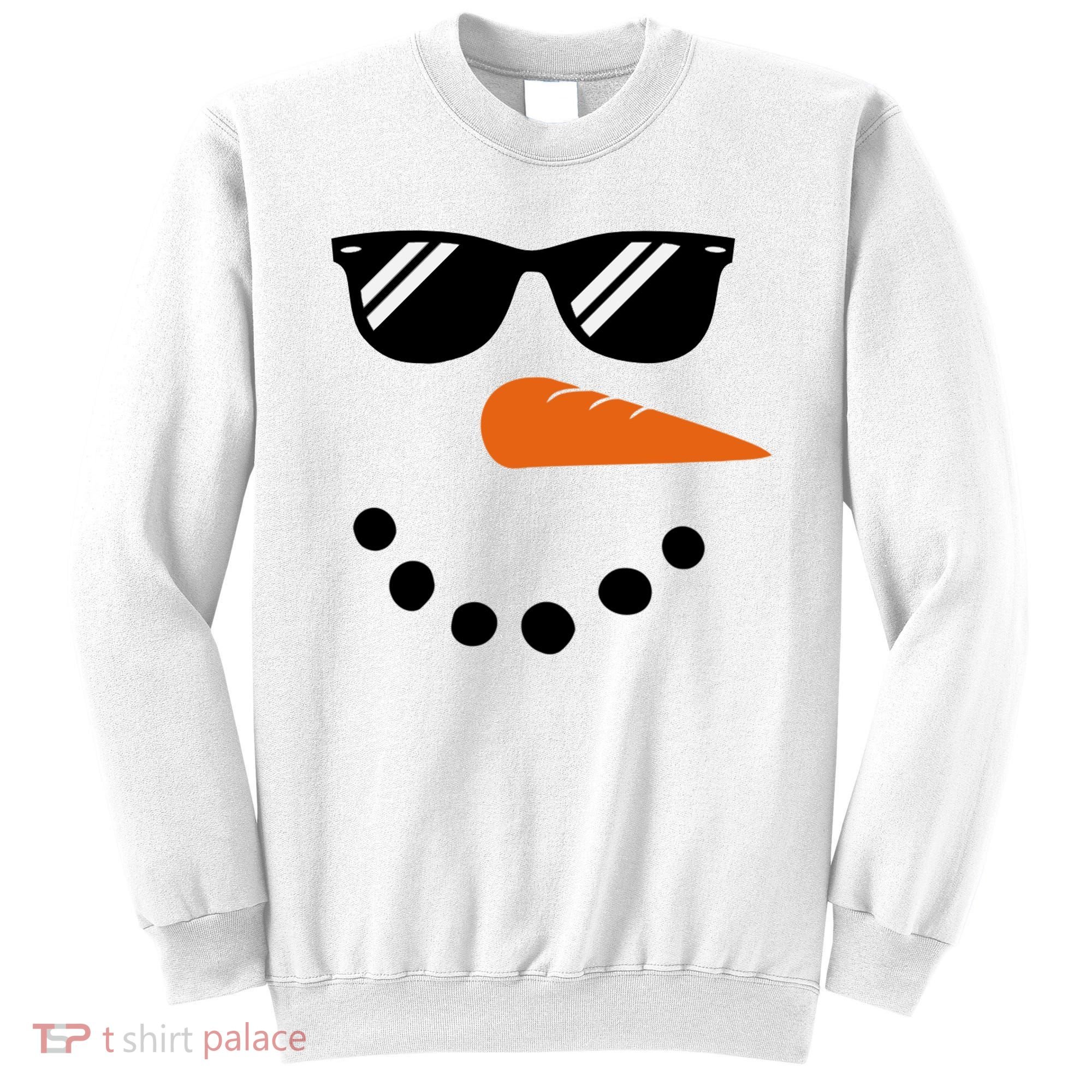 Gangster Snowman Face Sweatshirt