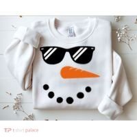Gangster Snowman Face Sweatshirt thumb 2