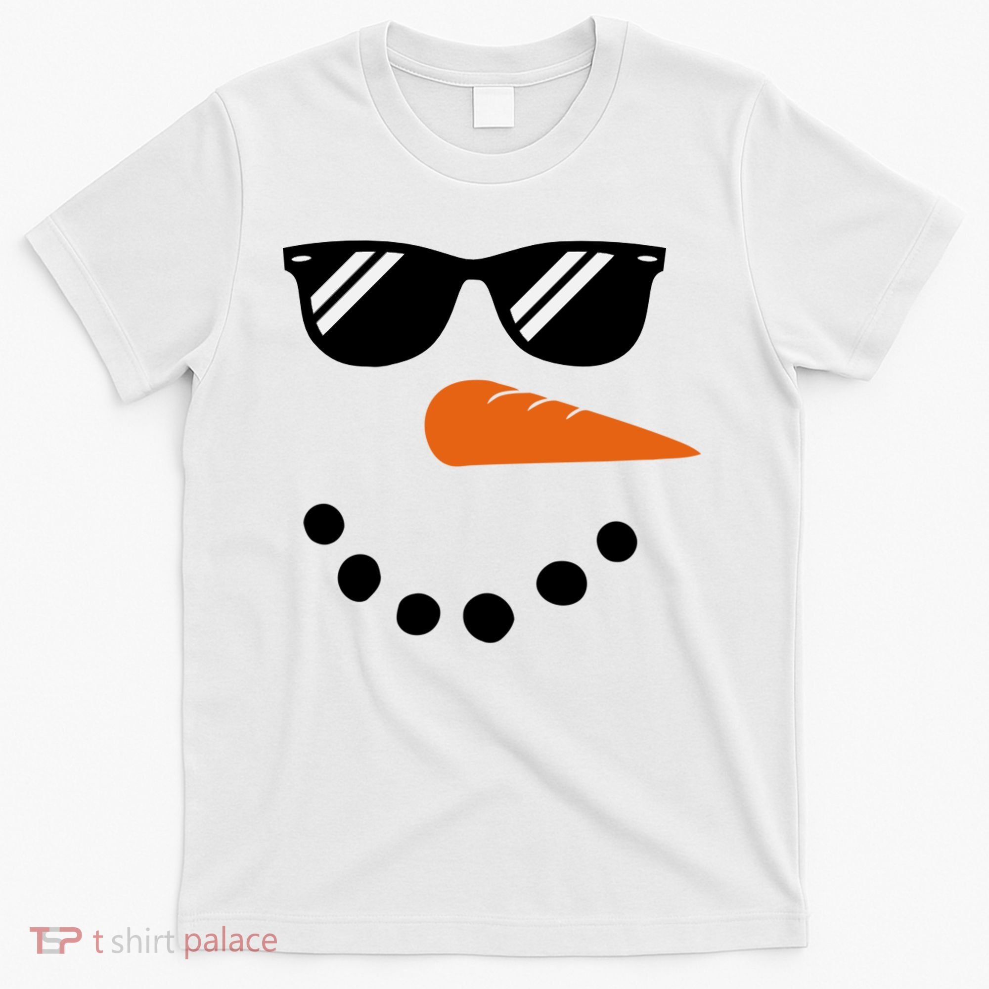 Gangster Snowman Face T-Shirt