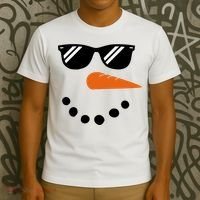 Gangster Snowman Face T-Shirt thumb 3