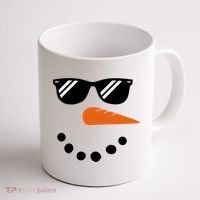 Gangster Snowman Face Coffee Mug thumb 1