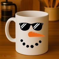 Gangster Snowman Face Coffee Mug thumb 4