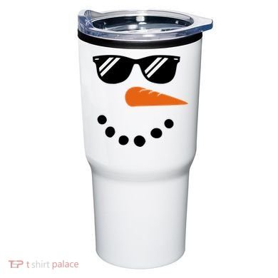 Gangster Snowman Face Tumbler