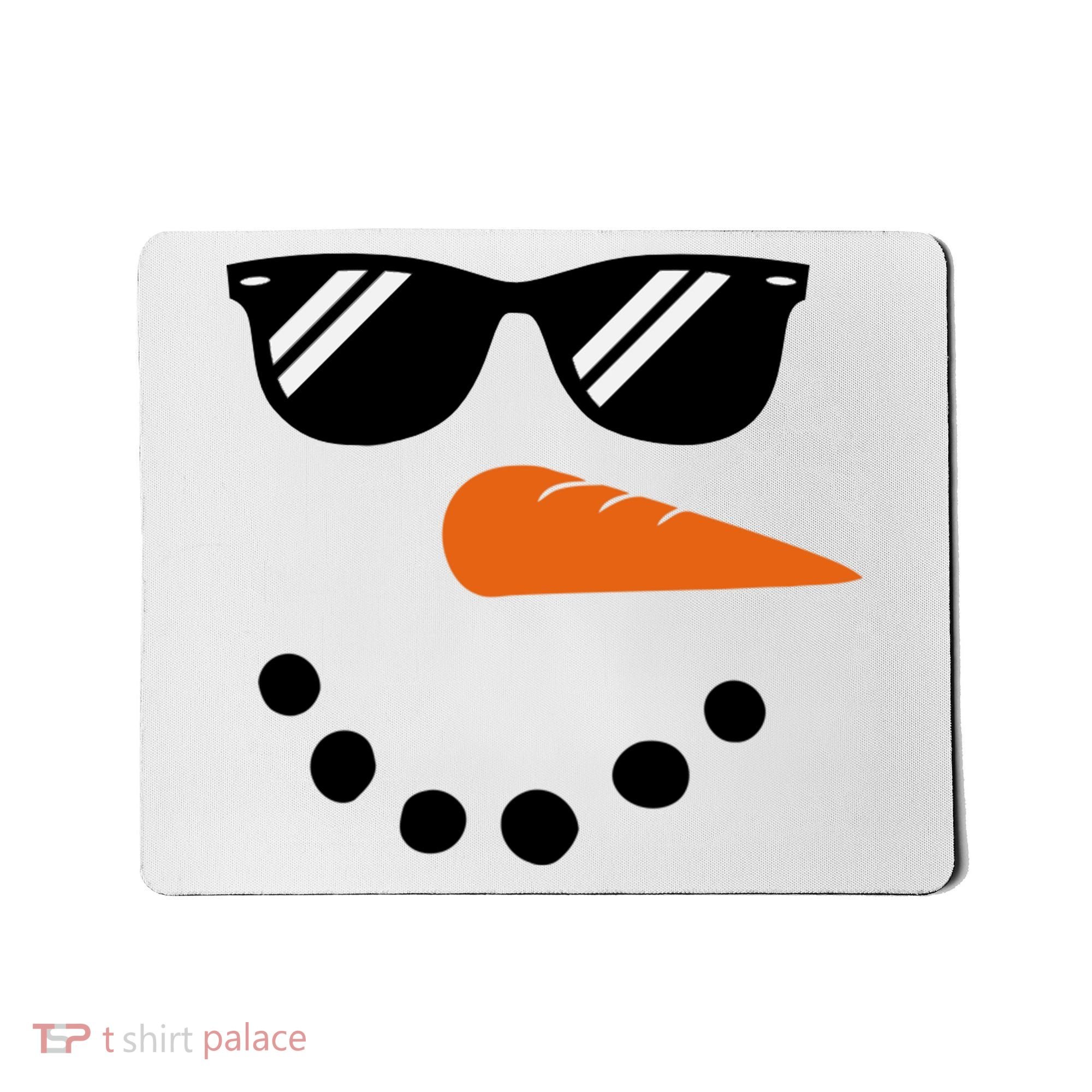 Gangster Snowman Face Mousepad