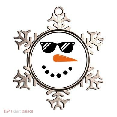 Gangster Snowman Face Ornament