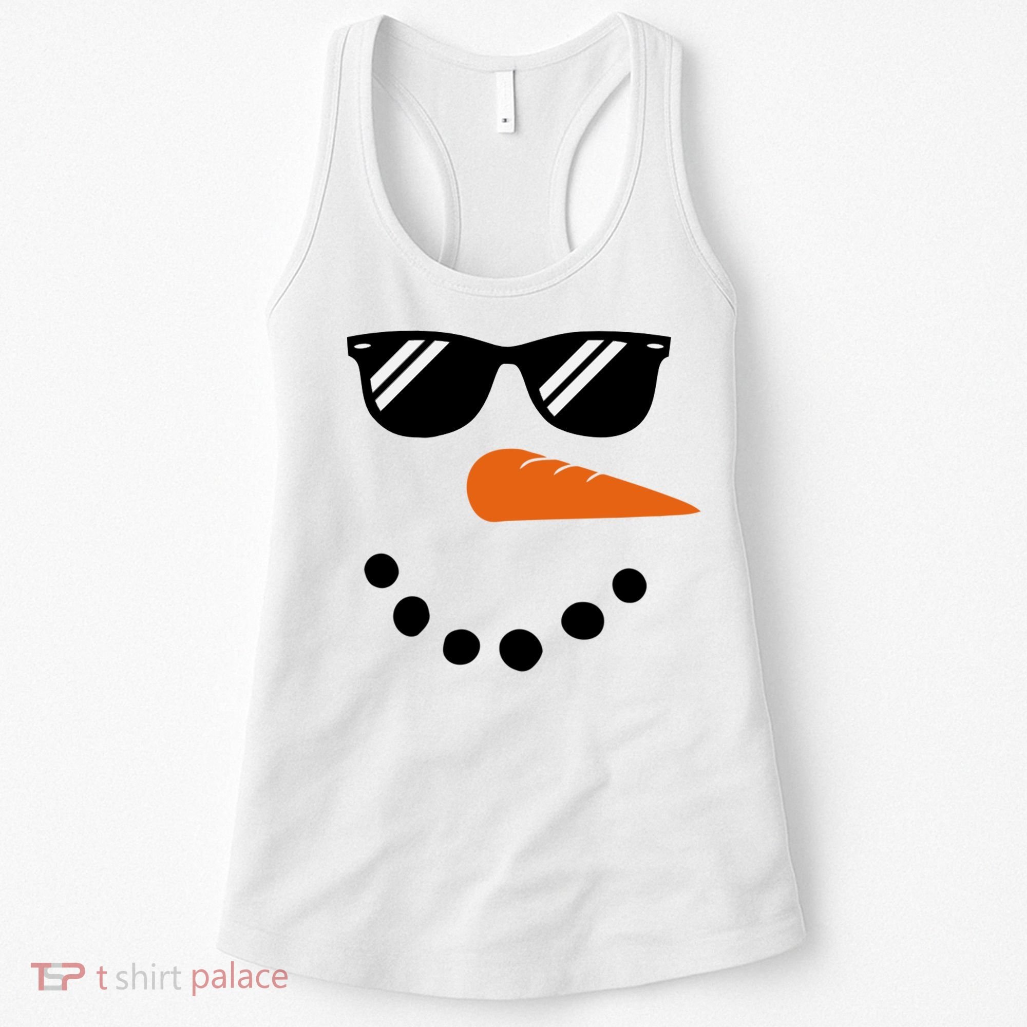 Gangster Snowman Face Women's Tank Top